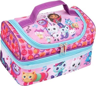Gabby's Dollhouse - Lunch Bag for Kids - Multi-Compartment Snack Bag for Girls School - Insulated & Large Capacity - Pink على Amazon.ae - متتبع الأسعار