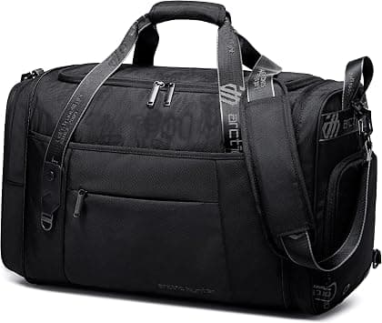 ah arctic hunter Foldable Duffel Bag Water Resistant Travel Bag with Shoe Compartment with Detachable Shoulder Straps for Men and Women, LX00021 (Black) on Amazon.ae - Price Tracker