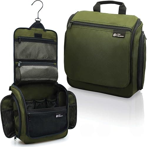 D&D Hanging Travel Toiletry Bag for Men and Women – Large Cosmetics, Makeup and Toiletries Organizer Kit with 10 Compartments, YKK Zippers, XXL Metal Swivel Hook, Water-Resistant on Amazon - Best Deal Finder