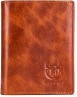 BULLCAPTAIN Large Capacity Genuine Leather Bifold Wallet/Credit Card Holder for Men with 15 Card Slots QB-027 - Best Deal Finder