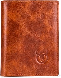 BULLCAPTAIN Large Capacity Genuine Leather Bifold Wallet/Credit Card Holder for Men with 15 Card Slots QB-027 - Best Deal Finder