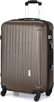 Senator Lightweight Luggage Checked Bag- Durable Hard-Shell Luggage 28 Inches Suit Case for Travel KH132 ABS Large Hard sided Luggage with Spinner Wheels 4, (Checked Luggage 28-Inch, Coffee) on Amazon.ae - Price Tracker