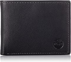 Timberland Men's Wellington RFID Leather Bifold Wallet Trifold Wallet Hybrid - متتبع أسعار Amazon.sa