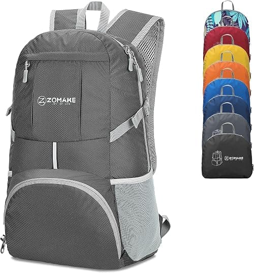 ZOMAKE Foldable Backpack Lightweight Packable 35 L, Hiking Daypack Water Resistant Travel Bag Nylon Outdoor Sports Camping Rucksack Walking Trekking for Men Women Seniors on Amazon.ae - Price Tracker