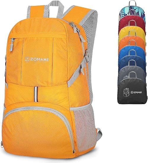 ZOMAKE Foldable Backpack Lightweight Packable 35 L, Hiking Daypack Water Resistant Travel Bag Nylon Outdoor Sports Camping Rucksack Walking Trekking for Men Women Seniors on Amazon.ae - Price Tracker
