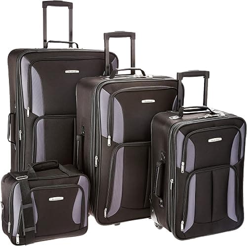 Rockland Luggage Journey Softside Upright Set, Journey Softside Upright Luggage Set على Amazon.ae - متتبع الأسعار