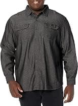 Wrangler mens Long-Sleeve Classic Woven Shirt Button Down Shirt - Best Deal Finder