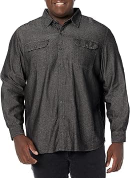 Wrangler mens Long-Sleeve Classic Woven Shirt Button Down Shirt - Best Deal Finder