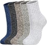 Clothclose 5 Pairs Wool Socks - Warm Wool Socks For Women/Men, Super Soft Crew Socks Boot Socks, Thick Knit Cozy Socks - Best Deal Finder