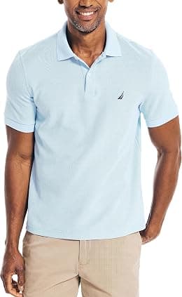 Nautica Men's Classic Short Sleeve Solid Polo Shirt - Best Deal Finder
