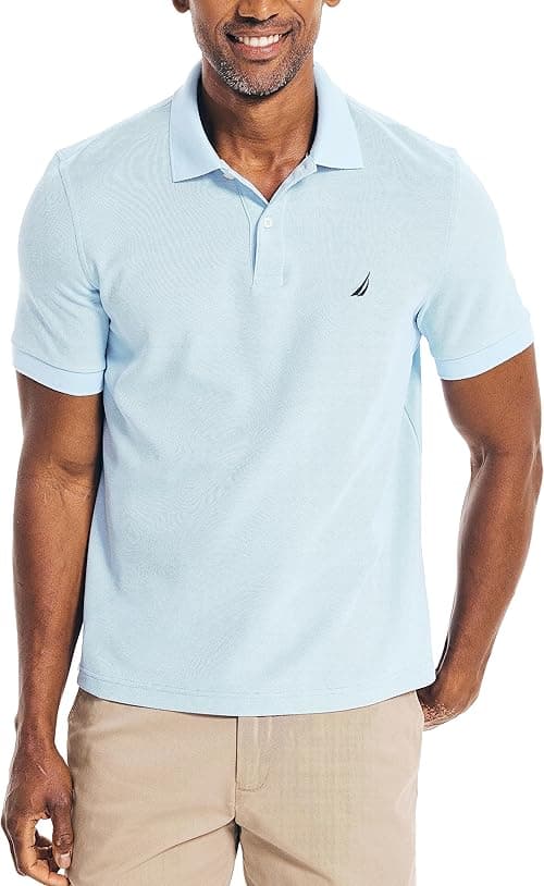 Nautica Men's Classic Short Sleeve Solid Polo Shirt on Amazon.ae - Price Tracker