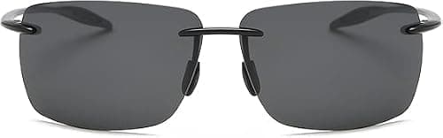 Rimless Polarized Sports Sunglasses for Men Women Driving Running Fishing Golf UV Blocking Glasses Mirror Lens Shades on Amazon.ae - Price Tracker