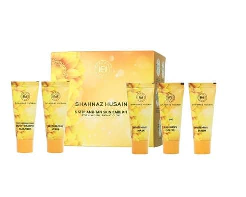 Shahnaz Husain 5 Step Facial Kit for Glowing & Rejuvenated Skin, Herbal Skincare Treatment, 50g (50gm, Anti-Tan Skin Care kit) on Amazon.ae - Price Tracker