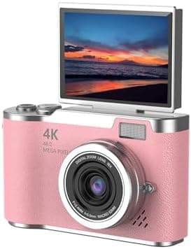 Digital Camera for Photography, 48MP 18X Digital Zoom Camera, with 2.4 Inch Flip Screen, Compact Travel Camera, for Beginner on Amazon.ae - Price Tracker