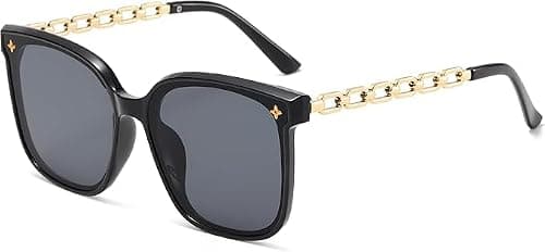 Polarized Sunglasses for Women and Men, Vintage Square Retro Designer Style, Trendy Classic Fashion Shades with UV400 Protection for Driving, Travel, Outdoor Sports and Daily Wear on Amazon.ae - Price Tracker