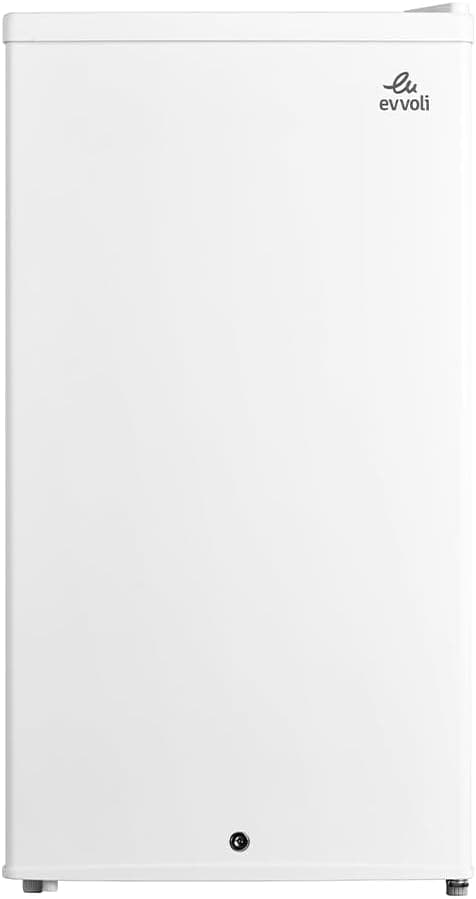 evvoli Mini Fridge, 90 Liters, Mechanical control, Recessed handle, Adjustable legs, Defrost type, EVRFM-90LW on Amazon - Best Deal Finder