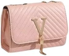 Women's Quilted Shoulder Bag, Embroidered Tassel Crossbody Bag on Amazon.ae - Price Tracker