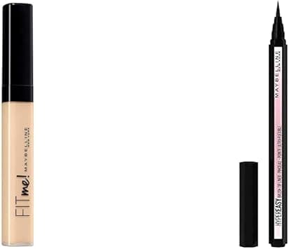 Maybelline New York, Fit Me Concealer 15 Fair & Hyper Easy Liner Waterproof Liquid Eyeliner on Amazon.ae - Price Tracker