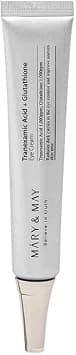 Mary&May Korean Skincare Tranexamic Acid + Glutathione Eye Cream - Reduces Dark Circles around the eye, Powerful Antioxidant, improve Uneven Skin Tone with Vitamin C, Morning/Night use, 12g/0.42 oz على Amazon.ae - متتبع الأسعار
