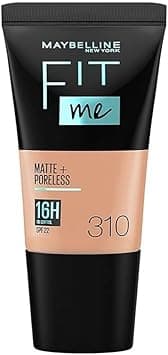 Maybelline New York Fit Me Matte + Poreless Liquid Foundation Tube (310 Sun Beige,18ml) on Amazon.ae - Price Tracker