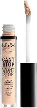 NYX PROFESSIONAL MAKEUP Can'T Stop Won'T Stop Contour Concealer, 24H Full Coverage Matte Finish - Light Ivory on Amazon.ae - Price Tracker