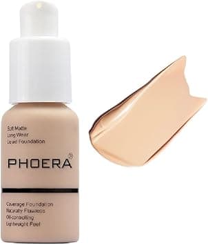 Meifen PHOERA Foundation, Flawless Soft Matte Liquid Foundation 24 HR Oil Control Concealer Foundation Makeup. (1 Pcs-102- Nude) on Amazon.ae - Price Tracker
