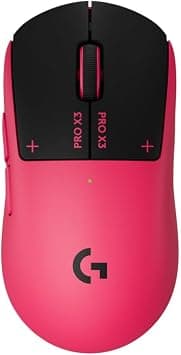 Logitech G PRO X3 SUPERSTRIKE Gaming Mouse LIGHTSPEED Wireless, Programmable Buttons, Ultra-Lightweight, PC, Mac - PINK ECLIPSE على أمازون - دليلك لأفضل العروض