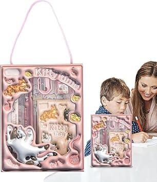 Back to School Supply Kit for Girls, Students Cute Stationery Set Include Fun Pencils,Ruler,Eraser, Sharpener and Aesthetic Notebook, Stationery Gift for Kids, (Pink Cat Theme) on Amazon.ae - Price Tracker