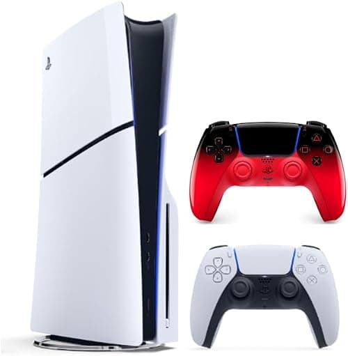 Sony PlayStation 5 Slim Disc Console with Extra DualSense Wireless Controller Techno Red - International Version on Amazon.ae - Price Tracker