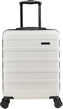 Cabin Max - Lightweight Anode Hand Suitcase with Hard Shell, Fleece White, 55 x 40 x 20 cm on Amazon.ae - Price Tracker