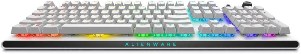 Alienware AW920K QWERTY Trimode Wireless Gaming Keyboard, Cherry MX Red, Durable PBT Keys, AlienFX RGB Backlight 16.8M Colors, Battery Life 110h, Lunar Light on Amazon.ae - Price Tracker