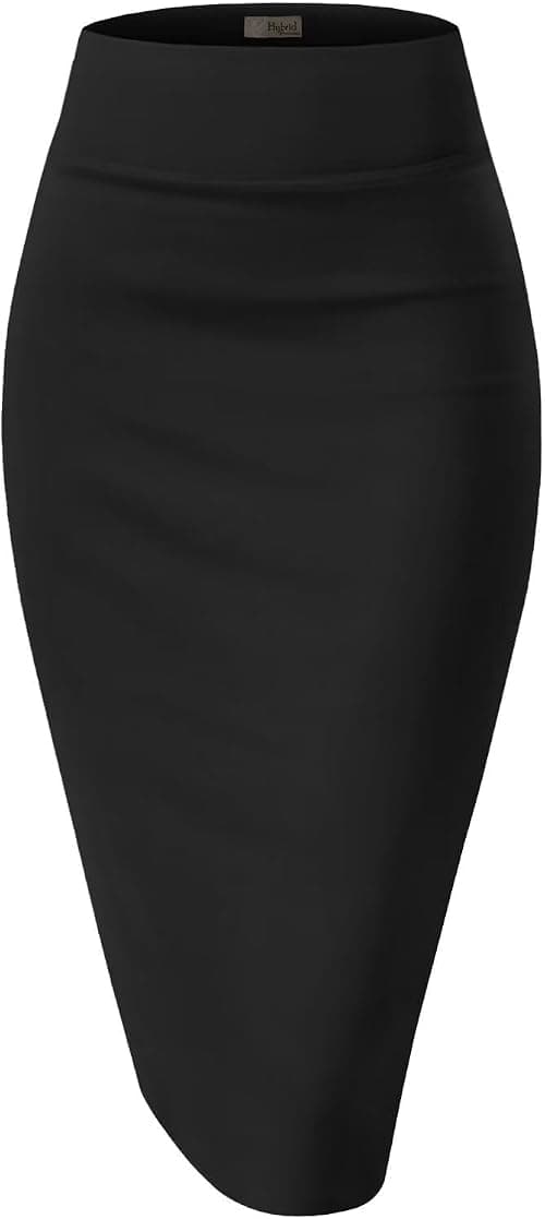 H&C Women Premium Nylon Ponte Stretch Office Pencil Skirt High Waist Made in The USA Below Knee on Amazon - Best Deal Finder