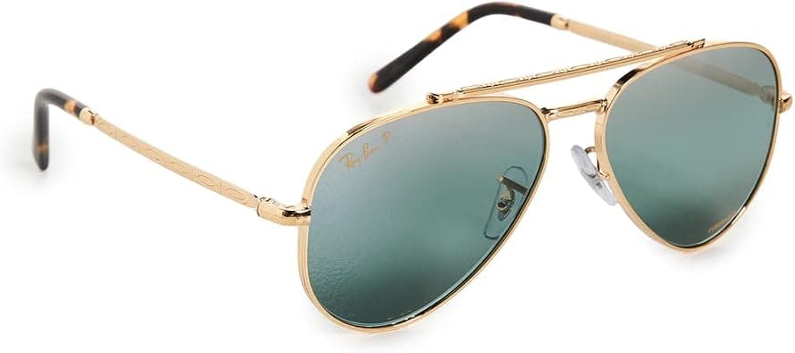 Ray-Ban Rb3625 New Aviator Sunglasses - متتبع أسعار Amazon.sa