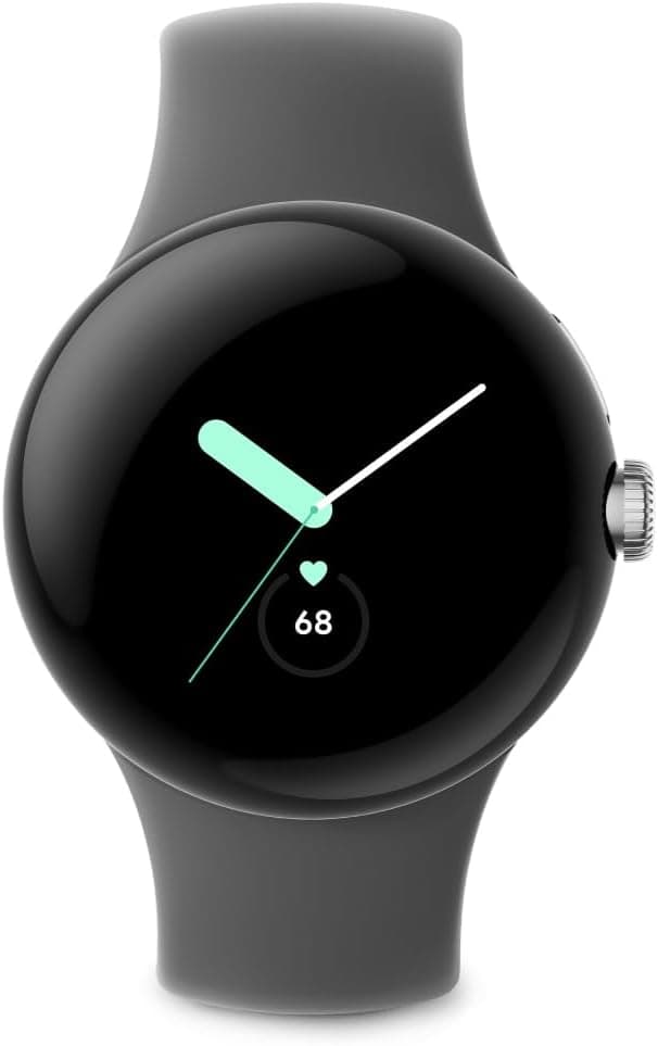Google Pixel Watch 41mm Smartwatch with WiFi, GPS, Bluetooth and Heart Rate Monitor in Bulk Packaging (Charcoal Silver) on Amazon.ae - Price Tracker