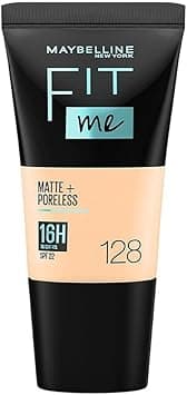 Maybelline New York Fit Me Matte & Poreless Foundation Travel Size 18ml - 16H Oil Control with SPF 22-128 on Amazon.ae - Price Tracker