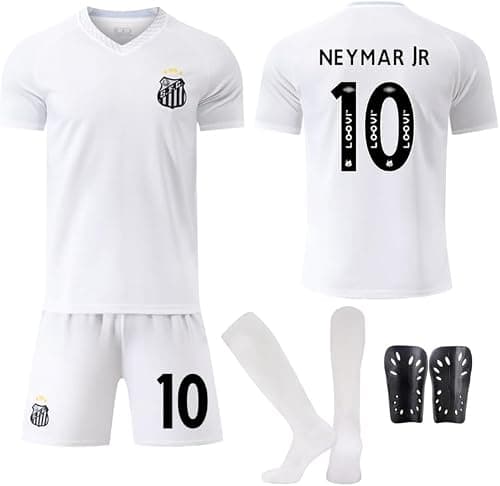 2025-2026 Santos Home NEYMAR #10 Official Replica Jersey Kit - Men's, Youth & Kids Soccer Training Set (T-Shirt, Shorts, Socks Combo) - Breathable Football Sports Outfit -HM1 on Amazon.ae - Price Tracker