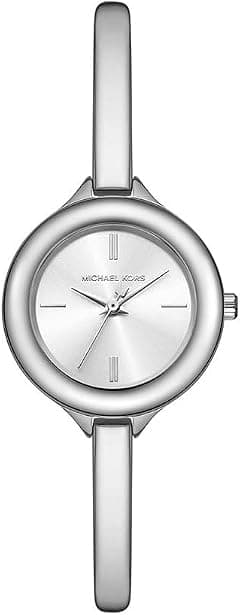 Michael Kors MK4930 Izzy Quartz Stainless Steel Watch for Women, 28 mm Case Size, Silver - متتبع أسعار Amazon.sa