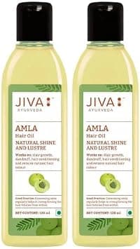 Jiva Ayurveda Amla Hair Oil for Long, Healthy and Strong Hair | Hair fall Control | Anti dandruff (120 ml)_Pack of 2 on Amazon.ae - Price Tracker