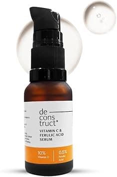 Deconstruct 10% Non-Irritating Vitamin C Face Serum For Glowing Skin|10% Vitamin C + 0.5% Ferulic Acid|Water Based Serum Highly Stable Vitamin C Face Serum For Women And Men|Beginner Friendly|20 Ml on Amazon.ae - Price Tracker