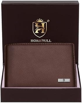 HORNBULL Maddison Men's Genuine Leather Wallet (Brown) on Amazon.ae - Price Tracker