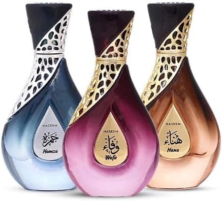 NASEEM Special Combo Perfume Set – Hamza, Wafa & Hana | Pack of 3 (55ml Each) | Long Lasting Unisex Fragrance for Men & Women on Amazon.ae - Price Tracker
