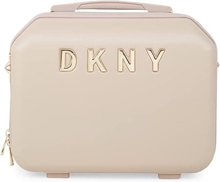 DKNY Fashion Metal Logo Hardside Upright with 8 Spinner Wheels, ABS+PC Case Luggage with TSA Lock (CHAMPAGNE, Beauty Case) on Amazon.ae - Price Tracker