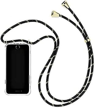 EDITOR iPhone 14 Black and Gold Crossbody Case Cell Phone Lanyard for around the shoulder, Phone Safety Adjustable Phone Strap, Best Smartphones Lanyard with Full Coverage Case (iPhone 14) on Amazon.ae - Price Tracker