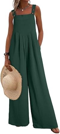 Dokotoo Women's Casual Jumpsuits for Women Floral Print Bohemian One Piece Sleeveless Long Pant Romper Jumpsuit with Pockets on Amazon.ae - Price Tracker