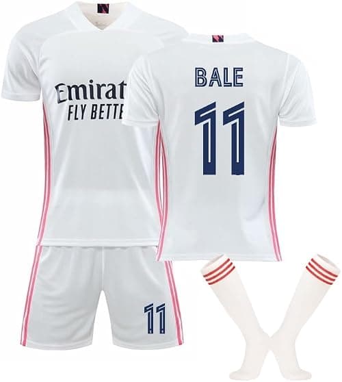 2020/21 Home RM Football Jersey Kit – Bale #11 Signature Edition – Soccer Uniform Set with Shorts, Socks & Knee Pads – Athletic Training Gift for Men, Youth & Boys (16–3XL) on Amazon.ae - Price Tracker