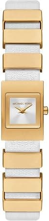Michael Kors Darrington Two-Hand Movement Wrist Watch for Women, 14.5 mm Size, Grey/Gold/Silver - متتبع أسعار Amazon.sa