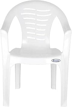 Esqube Wave Chair - Plastic Study Chair White on Amazon.ae - Price Tracker