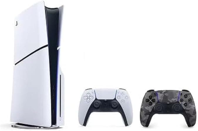 SIE Sony PlayStation 5 Slim Disc with Extra Dualsense Grey Camouflage Controller - International Version on Amazon.ae - Price Tracker