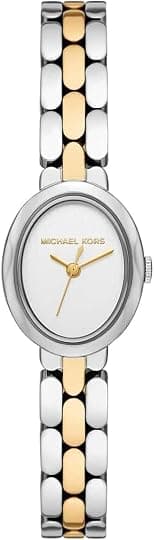Michael Kors MK4956 Maude Analog Quartz Wristwatch for Women, 21 mm Case Size, Silver - متتبع أسعار Amazon.sa