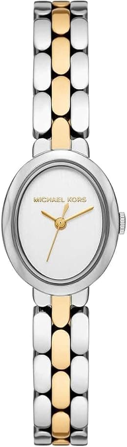 Michael Kors MK4956 Maude Analog Quartz Wristwatch for Women, 21 mm Case Size, Silver - متتبع أسعار Amazon.sa